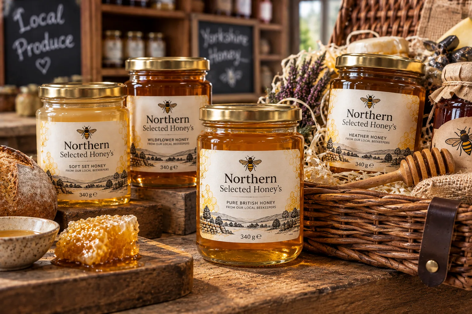 Illustrative honey range
