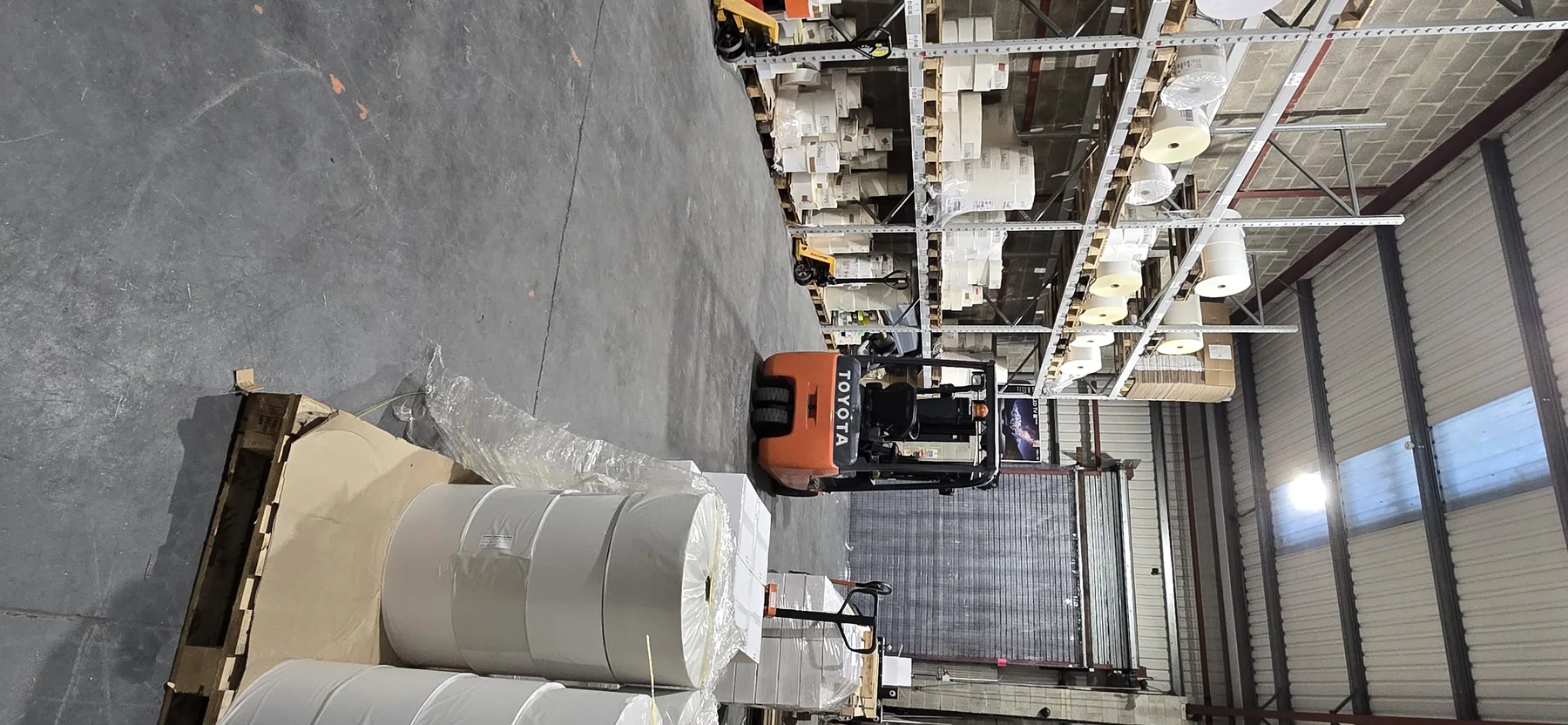 Genuine stored labelstock ready for manufacturing